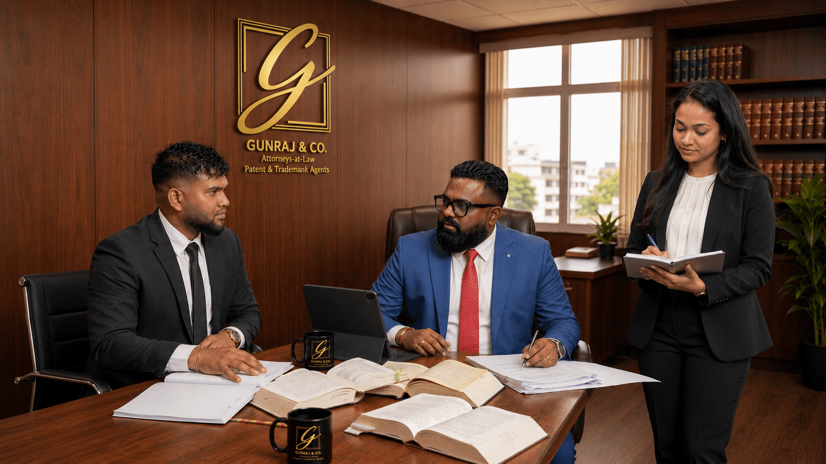 Gunraj & Co. attorneys at work in their office